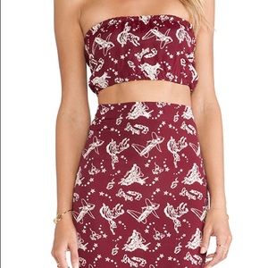 For Love and Lemons Buckaroo Babe Crop Top 4 Small